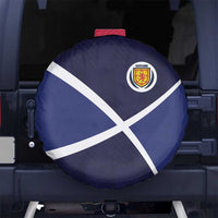 Scotland Football Spare Tire Cover Tartan Patchwork Pattern Scottish Saltire Flag Style