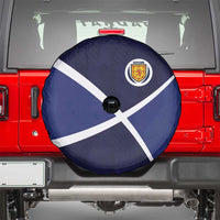 Scotland Football Spare Tire Cover Tartan Patchwork Pattern Scottish Saltire Flag Style