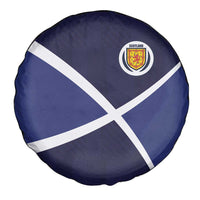 Scotland Football Spare Tire Cover Tartan Patchwork Pattern Scottish Saltire Flag Style