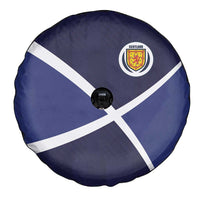 Scotland Football Spare Tire Cover Tartan Patchwork Pattern Scottish Saltire Flag Style