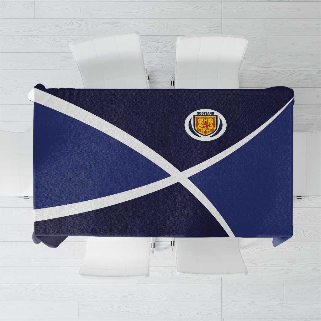 Scotland Football Tablecloth Tartan Patchwork Pattern Scottish Saltire Flag Style