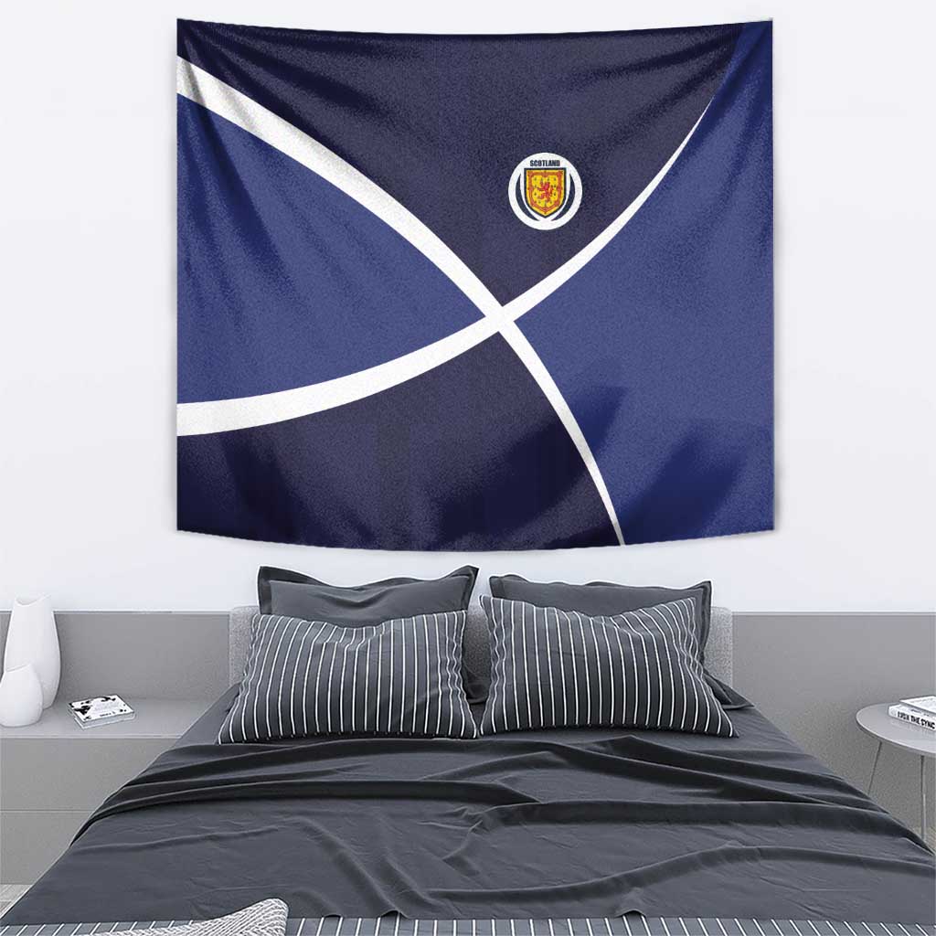 Scotland Football Tapestry Tartan Patchwork Pattern Scottish Saltire Flag Style