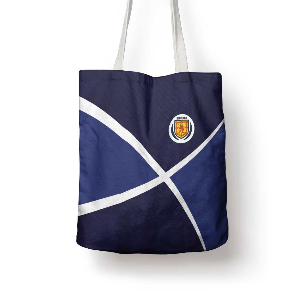 Scotland Football Tote Bag Tartan Patchwork Pattern Scottish Saltire Flag Style