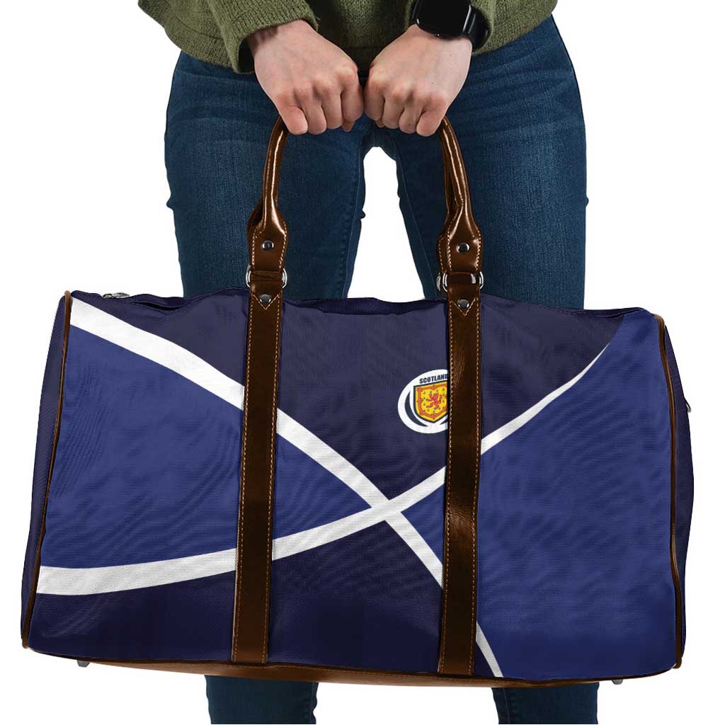 Scotland Football Travel Bag Tartan Patchwork Pattern Scottish Saltire Flag Style