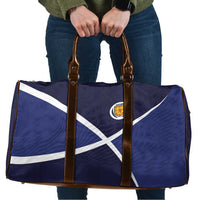 Scotland Football Travel Bag Tartan Patchwork Pattern Scottish Saltire Flag Style