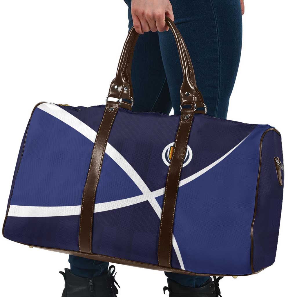 Scotland Football Travel Bag Tartan Patchwork Pattern Scottish Saltire Flag Style