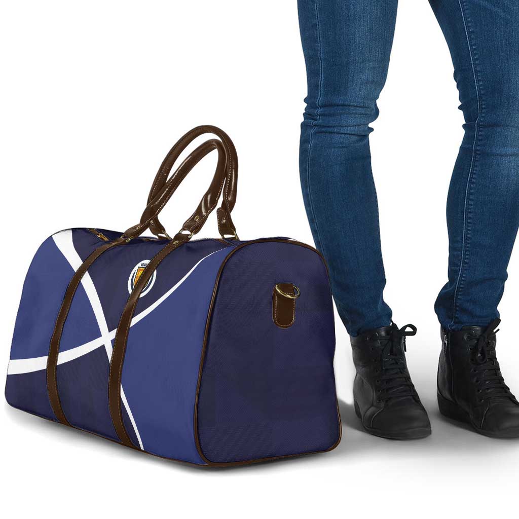 Scotland Football Travel Bag Tartan Patchwork Pattern Scottish Saltire Flag Style