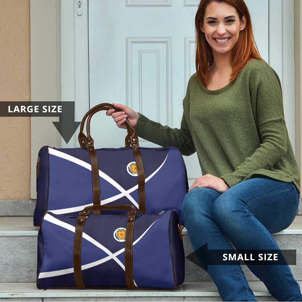 Scotland Football Travel Bag Tartan Patchwork Pattern Scottish Saltire Flag Style