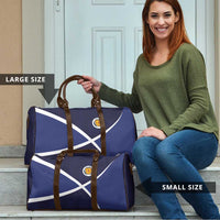 Scotland Football Travel Bag Tartan Patchwork Pattern Scottish Saltire Flag Style
