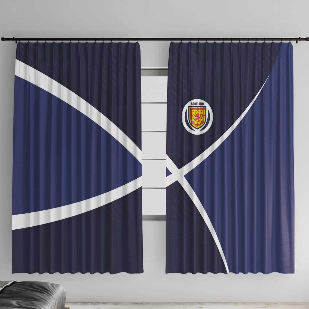 Scotland Football Window Curtain Tartan Patchwork Pattern Scottish Saltire Flag Style