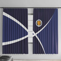 Scotland Football Window Curtain Tartan Patchwork Pattern Scottish Saltire Flag Style