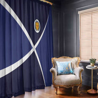 Scotland Football Window Curtain Tartan Patchwork Pattern Scottish Saltire Flag Style
