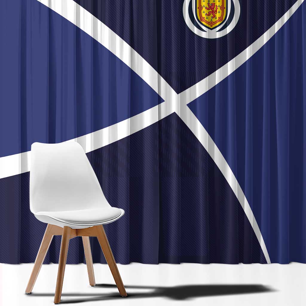 Scotland Football Window Curtain Tartan Patchwork Pattern Scottish Saltire Flag Style