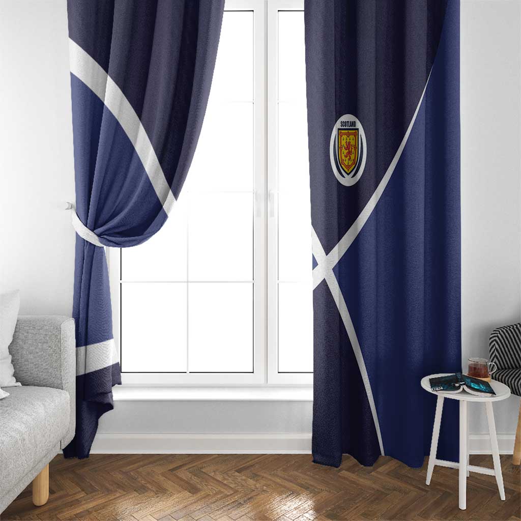 Scotland Football Window Curtain Tartan Patchwork Pattern Scottish Saltire Flag Style
