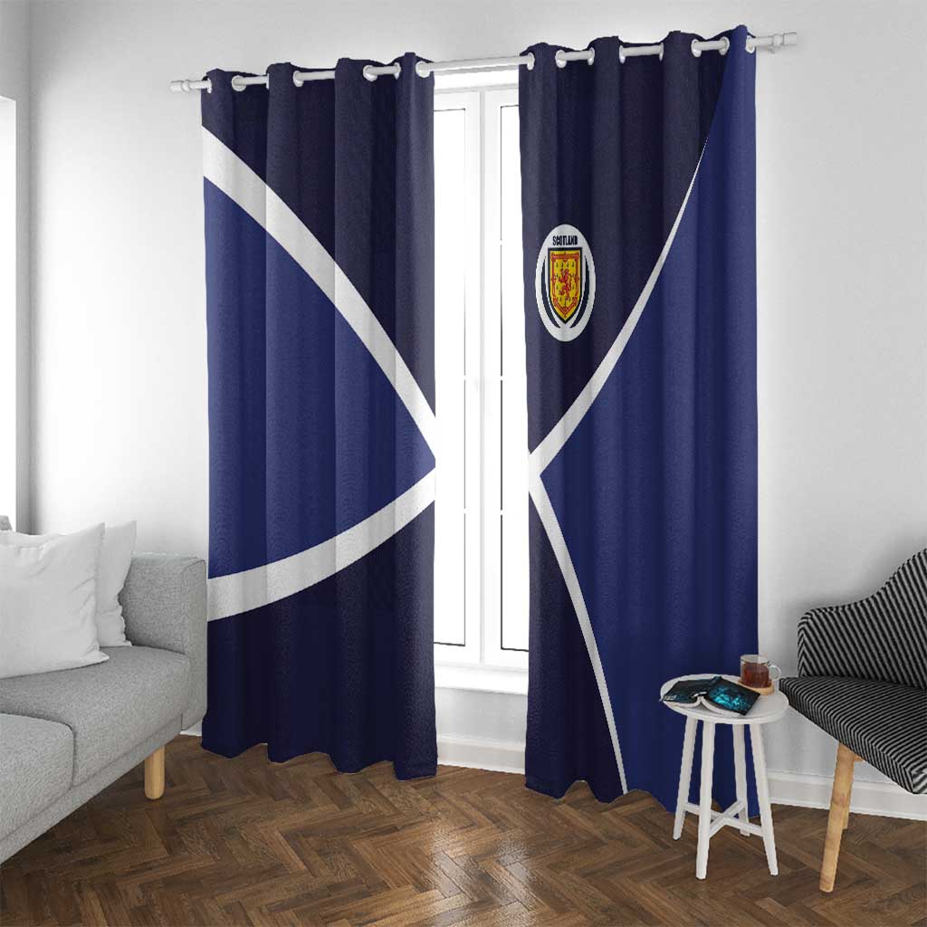 Scotland Football Window Curtain Tartan Patchwork Pattern Scottish Saltire Flag Style