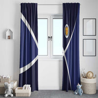 Scotland Football Window Curtain Tartan Patchwork Pattern Scottish Saltire Flag Style