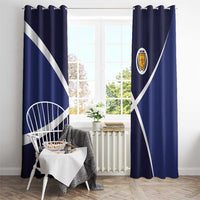 Scotland Football Window Curtain Tartan Patchwork Pattern Scottish Saltire Flag Style