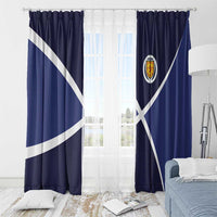 Scotland Football Window Curtain Tartan Patchwork Pattern Scottish Saltire Flag Style