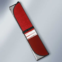 Denmark Football Auto Sun Shade Black Grunge Line and Rune Inspired Sporty Style
