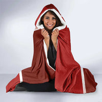 Denmark Football Hooded Blanket Black Grunge Line and Rune Inspired Sporty Style