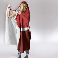 Denmark Football Hooded Blanket Black Grunge Line and Rune Inspired Sporty Style