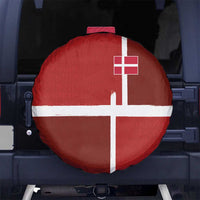 Denmark Football Spare Tire Cover Black Grunge Line and Rune Inspired Sporty Style