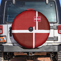 Denmark Football Spare Tire Cover Black Grunge Line and Rune Inspired Sporty Style