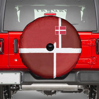 Denmark Football Spare Tire Cover Black Grunge Line and Rune Inspired Sporty Style