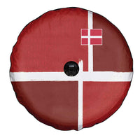 Denmark Football Spare Tire Cover Black Grunge Line and Rune Inspired Sporty Style