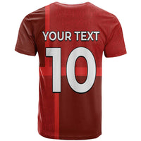 Custom Denmark Football T Shirt Black Grunge Line and Rune Inspired Sporty Style