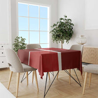 Denmark Football Tablecloth Black Grunge Line and Rune Inspired Sporty Style
