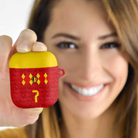 Custom Belgium Football AirPods Case Fiery Devil Motif