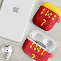 Custom Belgium Football AirPods Case Fiery Devil Motif