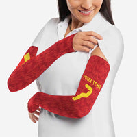 Custom Belgium Football Arm Sleeves Fiery Devil Motif