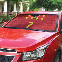 Custom Belgium Football Auto Sun Shade Fiery Devil Motif