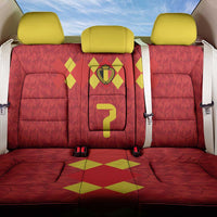 Custom Belgium Football Back Car Seat Cover Fiery Devil Motif