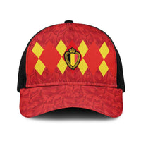 Belgium Football Baseball Net Cap Fiery Devil Motif