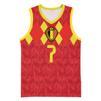 Custom Belgium Football Basketball Jersey Fiery Devil Motif