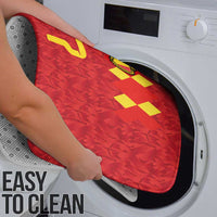 Custom Belgium Football Bathroom Set Fiery Devil Motif
