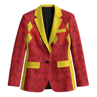 Custom Belgium Football Blazer Fiery Devil Motif