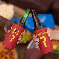 Custom Belgium Football 4 in 1 Can Cooler Tumbler Fiery Devil Motif