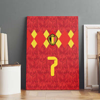 Custom Belgium Football Canvas Wall Art Fiery Devil Motif