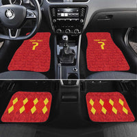 Custom Belgium Football Car Mats Fiery Devil Motif
