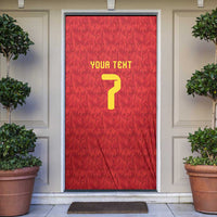 Custom Belgium Football Door Cover Fiery Devil Motif