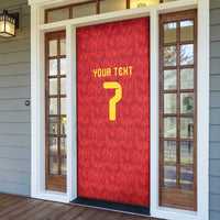 Custom Belgium Football Door Cover Fiery Devil Motif