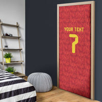 Custom Belgium Football Door Cover Fiery Devil Motif