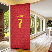 Custom Belgium Football Door Cover Fiery Devil Motif