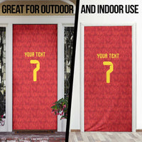 Custom Belgium Football Door Cover Fiery Devil Motif
