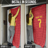 Custom Belgium Football Door Cover Fiery Devil Motif