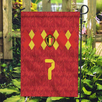 Custom Belgium Football Garden Flag Fiery Devil Motif